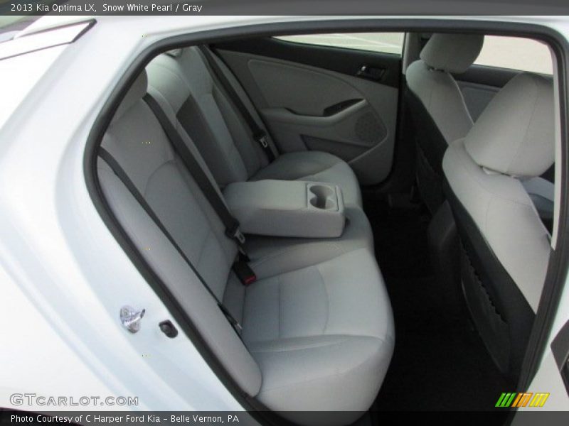 Snow White Pearl / Gray 2013 Kia Optima LX