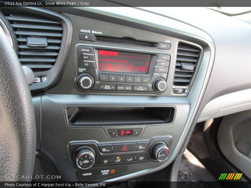 Snow White Pearl / Gray 2013 Kia Optima LX