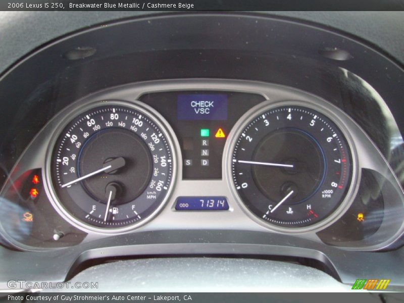 Breakwater Blue Metallic / Cashmere Beige 2006 Lexus IS 250