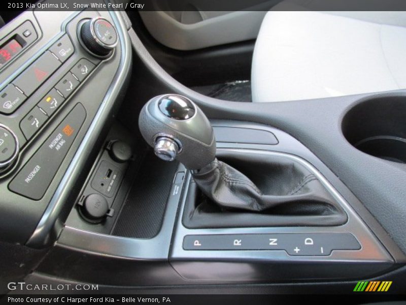 Snow White Pearl / Gray 2013 Kia Optima LX
