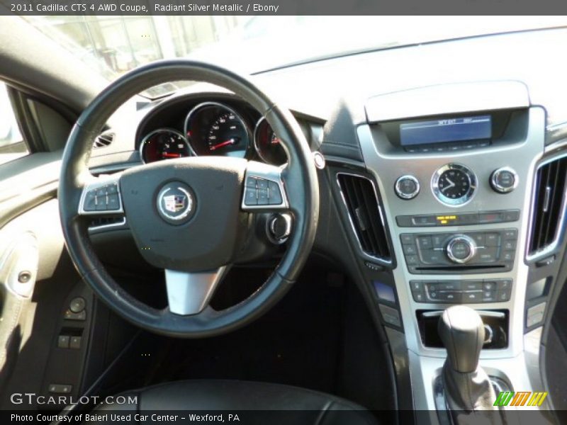 Radiant Silver Metallic / Ebony 2011 Cadillac CTS 4 AWD Coupe