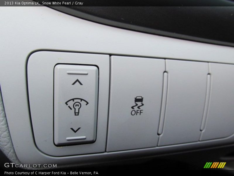 Snow White Pearl / Gray 2013 Kia Optima LX