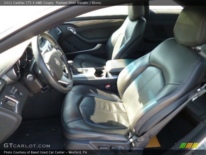 Radiant Silver Metallic / Ebony 2011 Cadillac CTS 4 AWD Coupe
