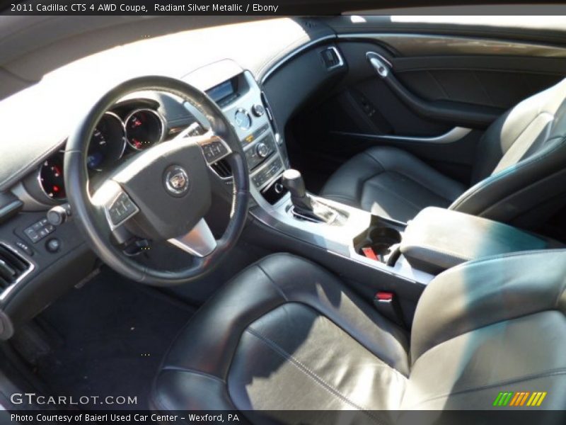 Ebony Interior - 2011 CTS 4 AWD Coupe 