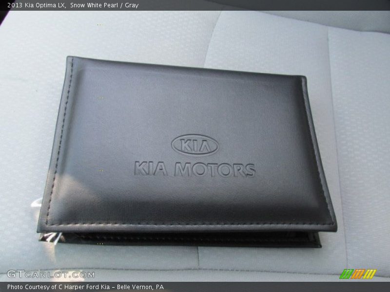 Snow White Pearl / Gray 2013 Kia Optima LX