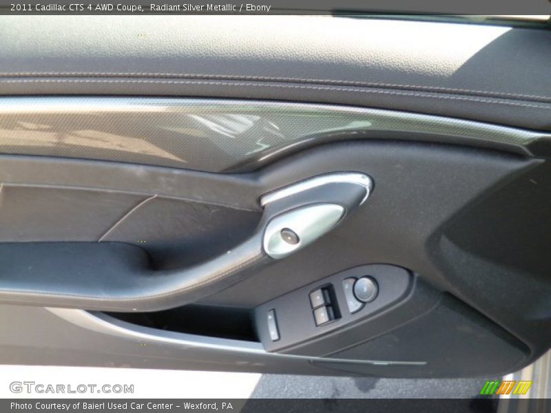 Radiant Silver Metallic / Ebony 2011 Cadillac CTS 4 AWD Coupe