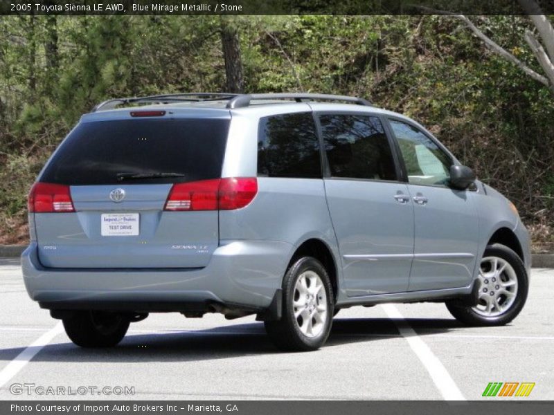 Blue Mirage Metallic / Stone 2005 Toyota Sienna LE AWD