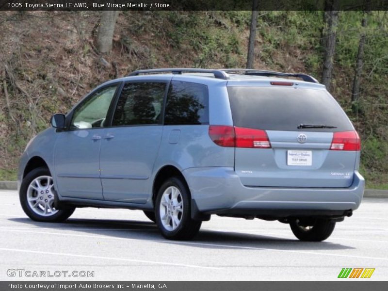 Blue Mirage Metallic / Stone 2005 Toyota Sienna LE AWD