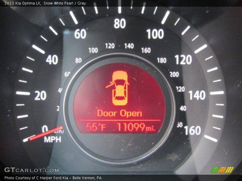 Snow White Pearl / Gray 2013 Kia Optima LX