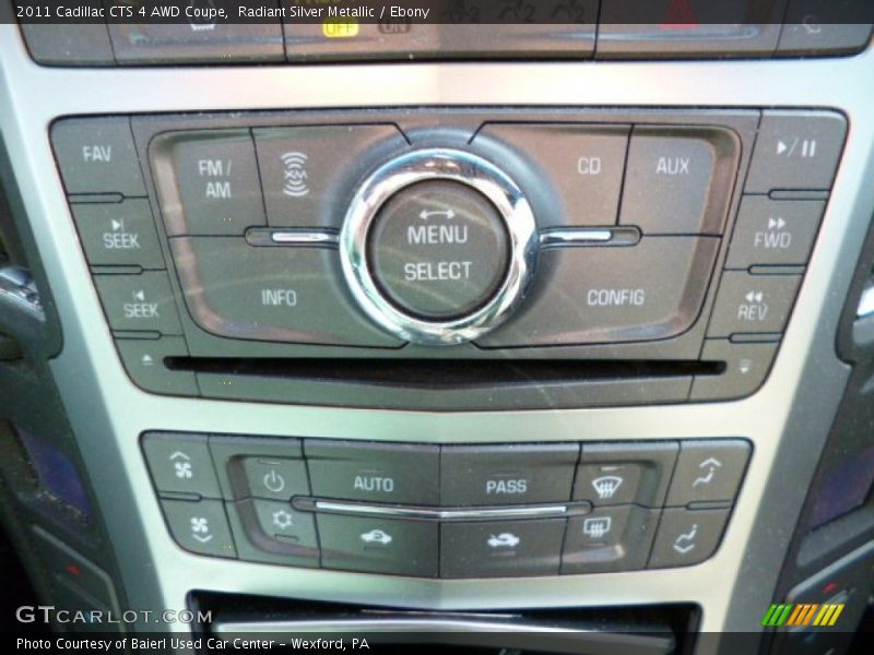 Controls of 2011 CTS 4 AWD Coupe