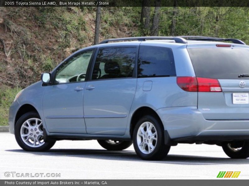 Blue Mirage Metallic / Stone 2005 Toyota Sienna LE AWD