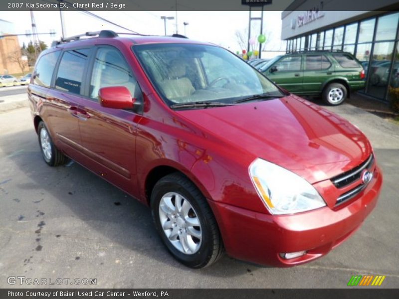 Claret Red / Beige 2007 Kia Sedona EX