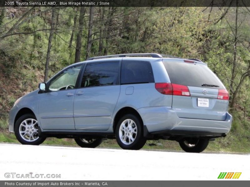 Blue Mirage Metallic / Stone 2005 Toyota Sienna LE AWD