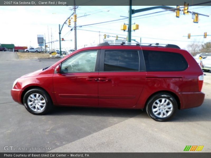 Claret Red / Beige 2007 Kia Sedona EX