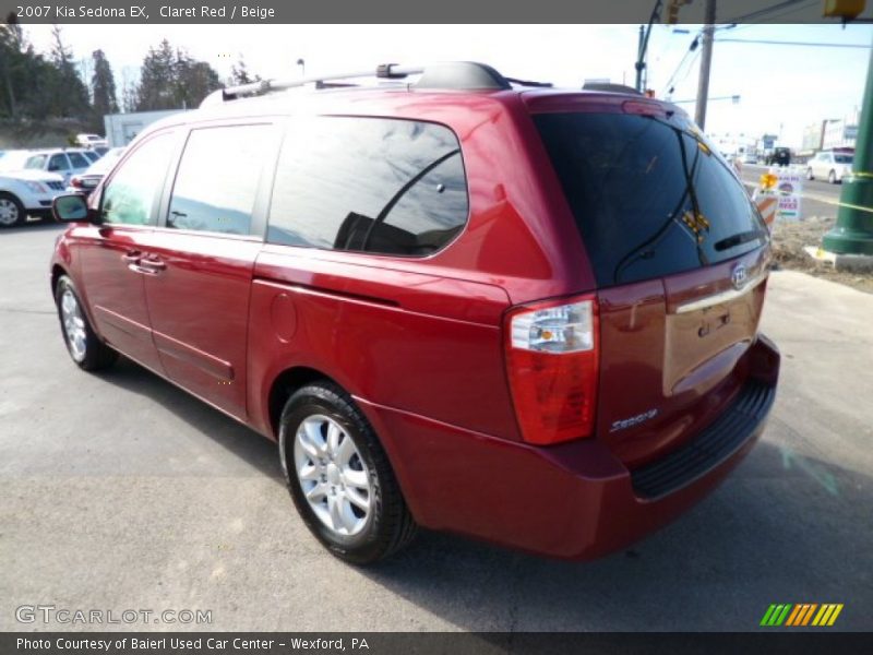 Claret Red / Beige 2007 Kia Sedona EX