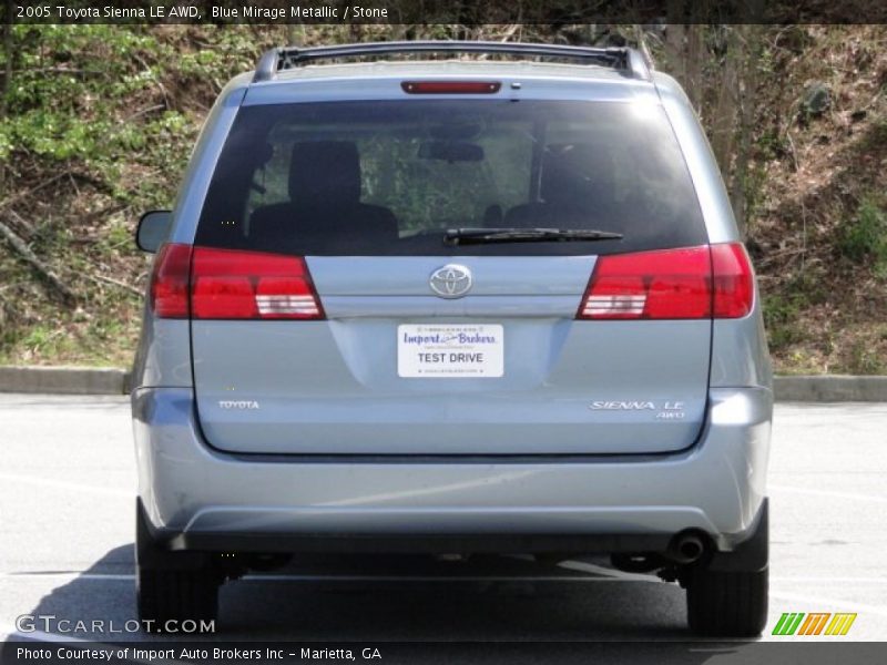 Blue Mirage Metallic / Stone 2005 Toyota Sienna LE AWD