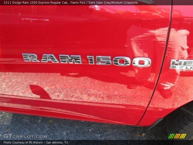 Flame Red / Dark Slate Gray/Medium Graystone 2011 Dodge Ram 1500 Express Regular Cab