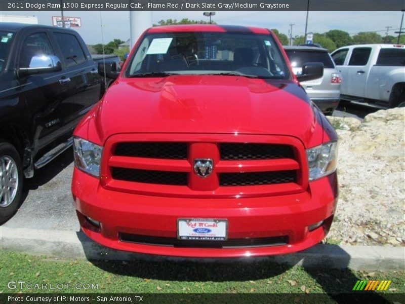 Flame Red / Dark Slate Gray/Medium Graystone 2011 Dodge Ram 1500 Express Regular Cab