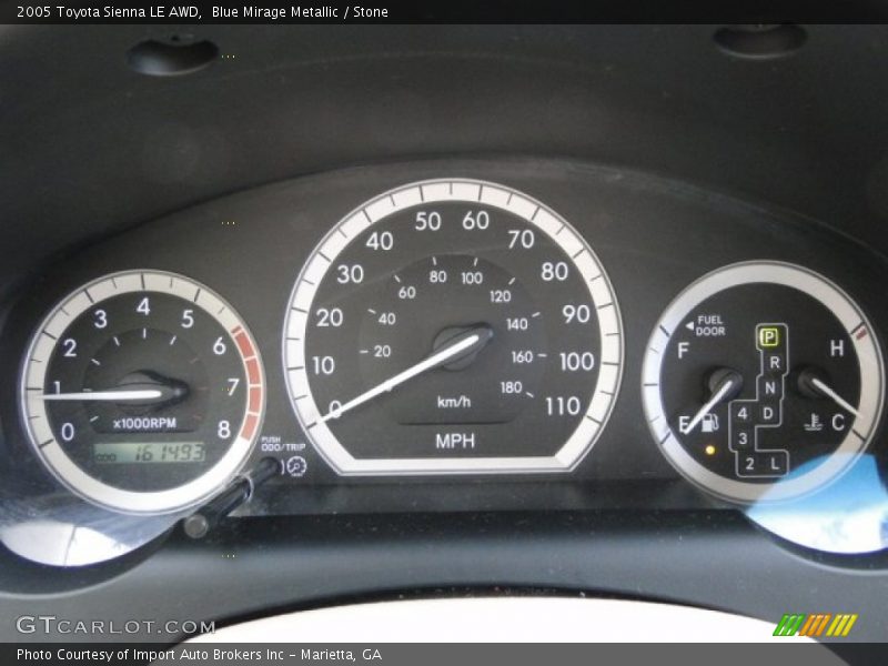 Blue Mirage Metallic / Stone 2005 Toyota Sienna LE AWD