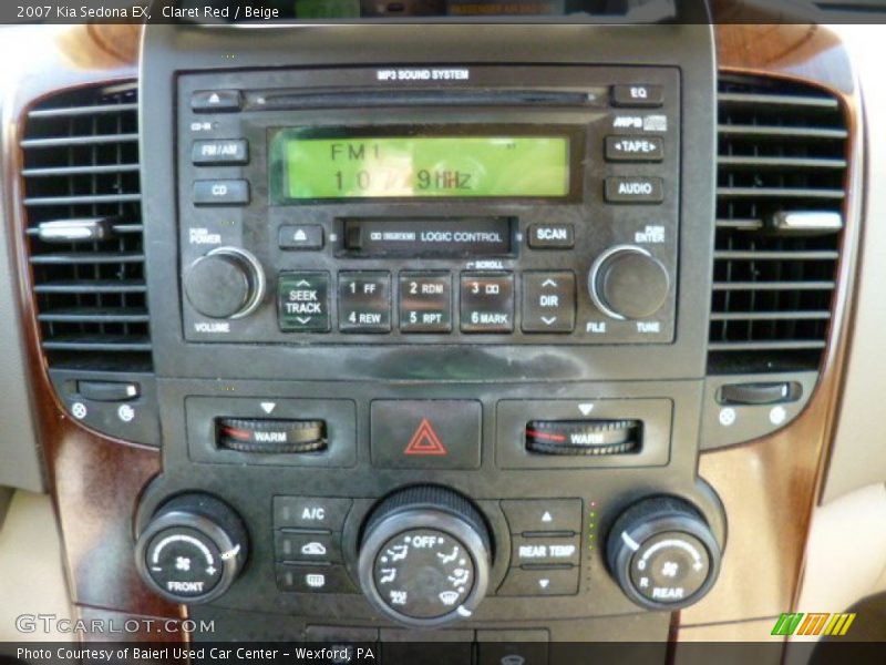 Claret Red / Beige 2007 Kia Sedona EX