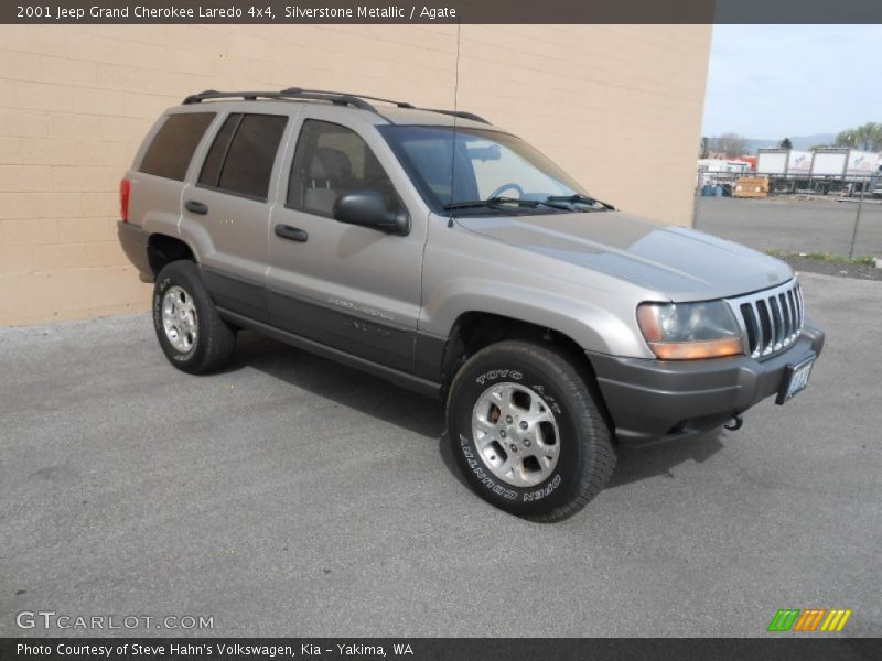 Silverstone Metallic / Agate 2001 Jeep Grand Cherokee Laredo 4x4