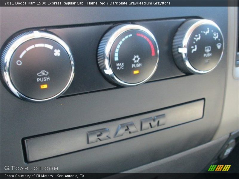 Flame Red / Dark Slate Gray/Medium Graystone 2011 Dodge Ram 1500 Express Regular Cab