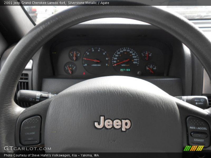 Silverstone Metallic / Agate 2001 Jeep Grand Cherokee Laredo 4x4