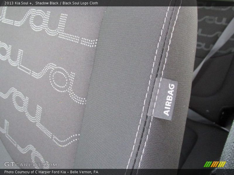 Shadow Black / Black Soul Logo Cloth 2013 Kia Soul +