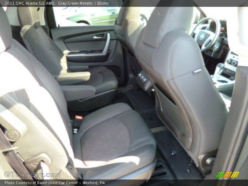Gray Green Metallic / Ebony 2011 GMC Acadia SLE AWD