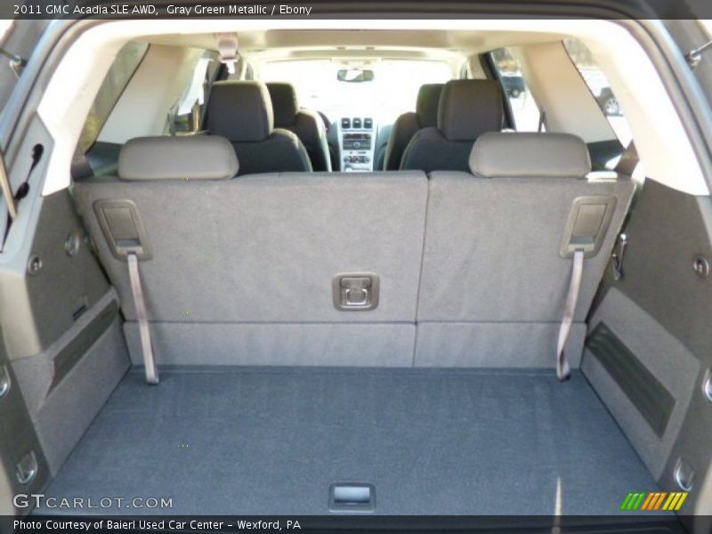 Gray Green Metallic / Ebony 2011 GMC Acadia SLE AWD