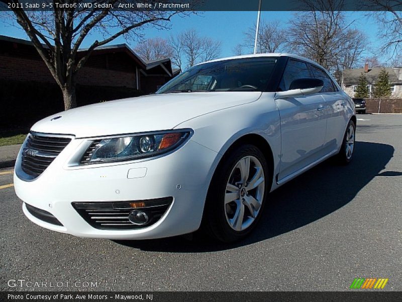 Arctic White / Parchment 2011 Saab 9-5 Turbo6 XWD Sedan