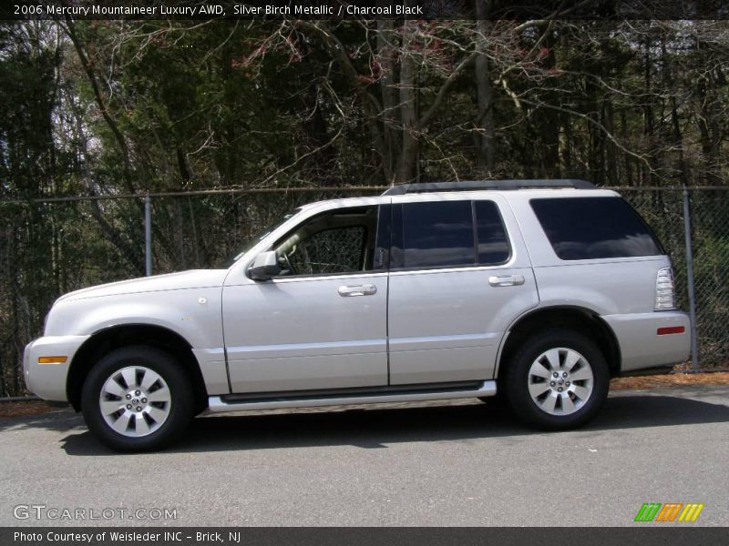 Silver Birch Metallic / Charcoal Black 2006 Mercury Mountaineer Luxury AWD