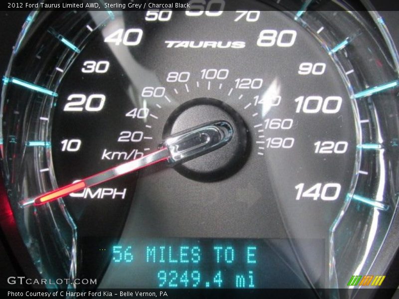 Sterling Grey / Charcoal Black 2012 Ford Taurus Limited AWD