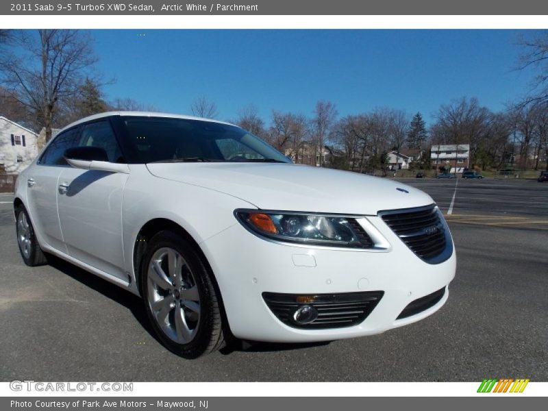 Arctic White / Parchment 2011 Saab 9-5 Turbo6 XWD Sedan