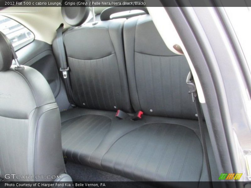 Grigio (Grey) / Pelle Nera/Nera (Black/Black) 2012 Fiat 500 c cabrio Lounge