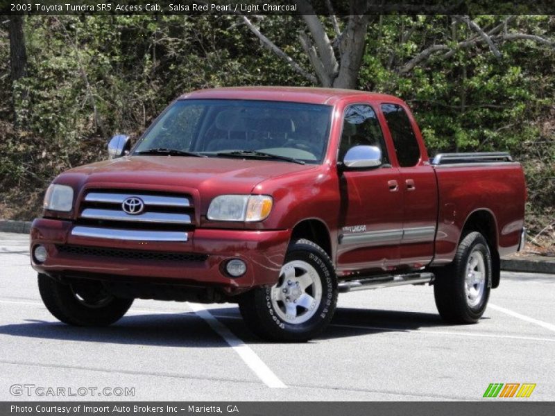 Salsa Red Pearl / Light Charcoal 2003 Toyota Tundra SR5 Access Cab