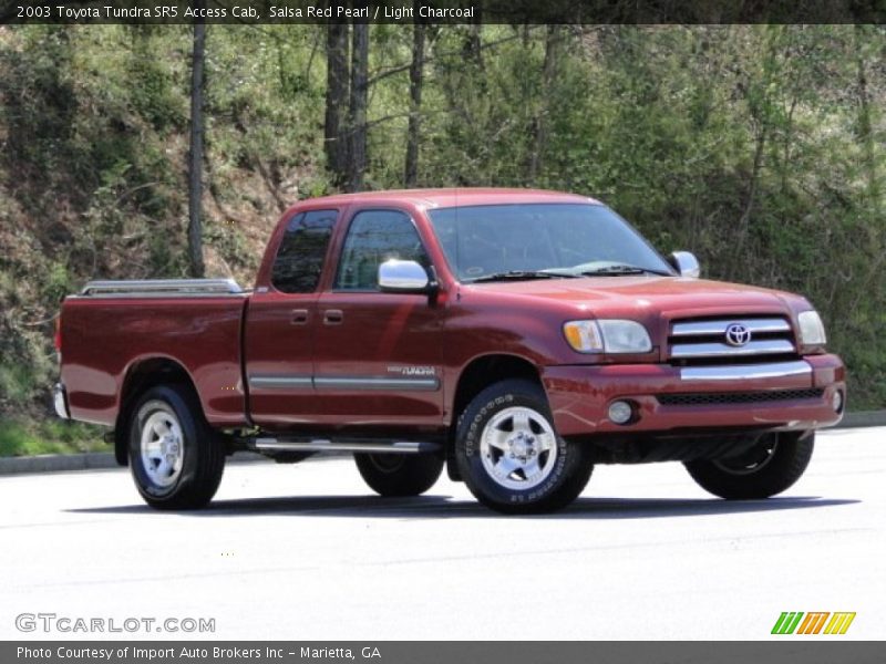 Salsa Red Pearl / Light Charcoal 2003 Toyota Tundra SR5 Access Cab