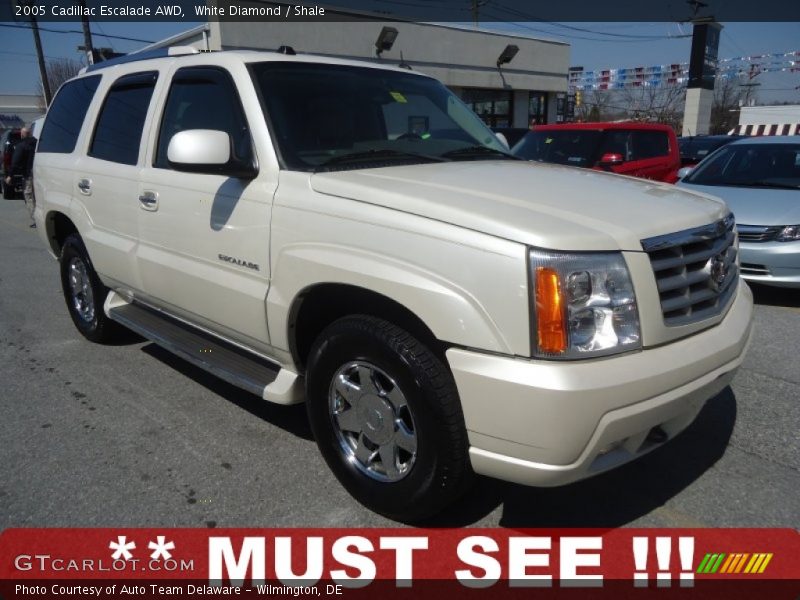 White Diamond / Shale 2005 Cadillac Escalade AWD