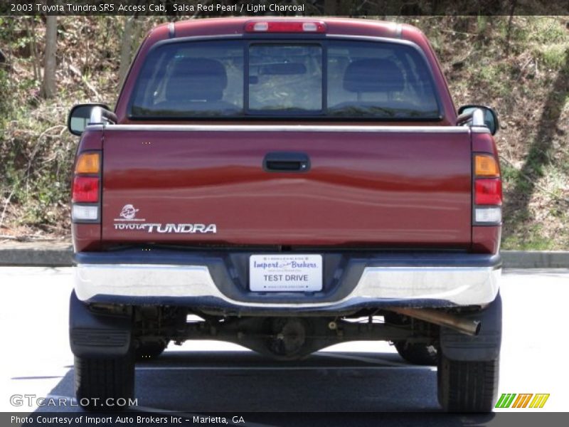 Salsa Red Pearl / Light Charcoal 2003 Toyota Tundra SR5 Access Cab