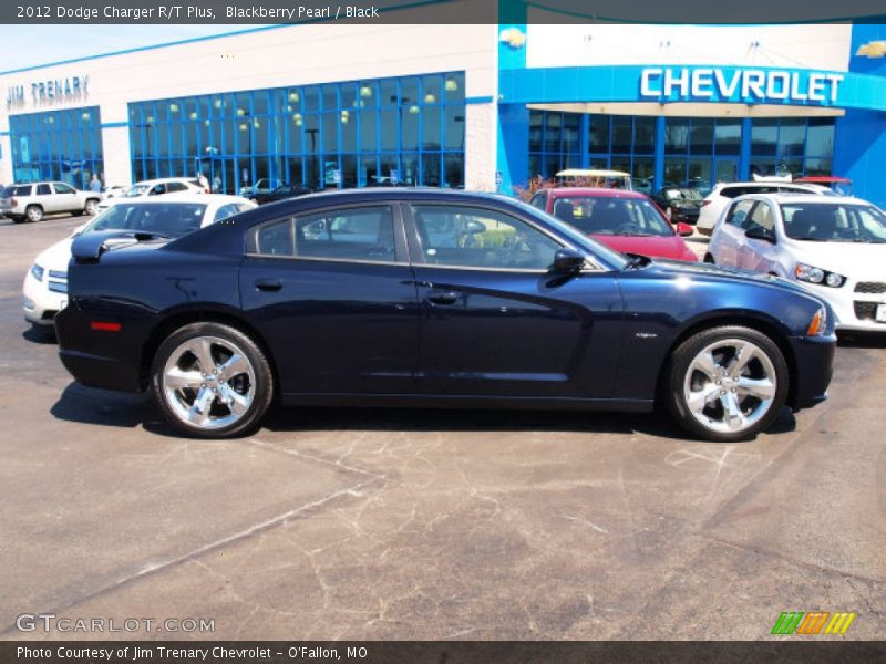 Blackberry Pearl / Black 2012 Dodge Charger R/T Plus