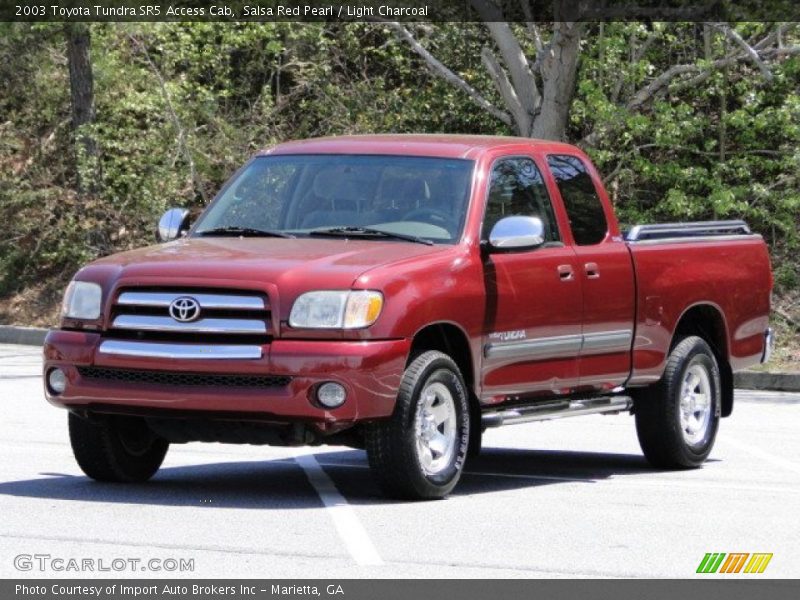 Salsa Red Pearl / Light Charcoal 2003 Toyota Tundra SR5 Access Cab