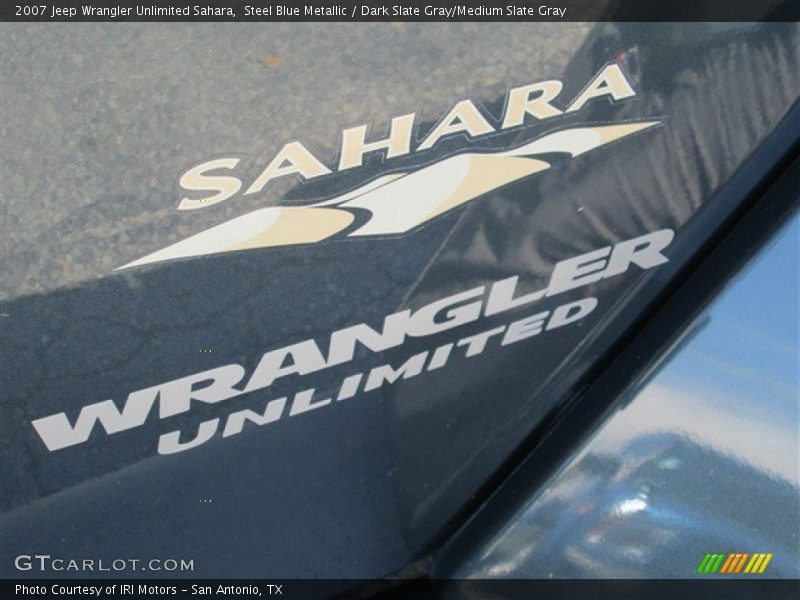 Steel Blue Metallic / Dark Slate Gray/Medium Slate Gray 2007 Jeep Wrangler Unlimited Sahara