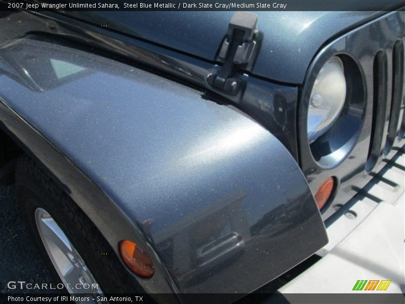 Steel Blue Metallic / Dark Slate Gray/Medium Slate Gray 2007 Jeep Wrangler Unlimited Sahara