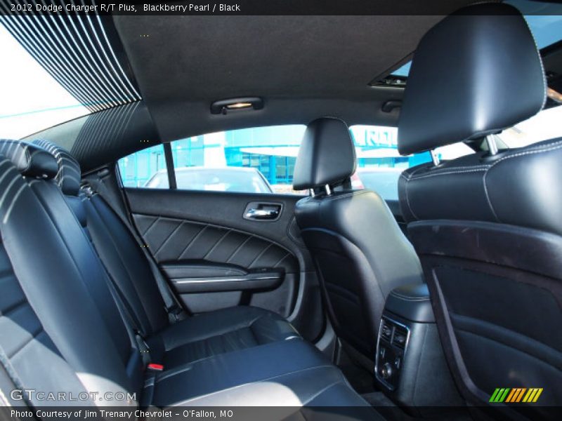 Blackberry Pearl / Black 2012 Dodge Charger R/T Plus