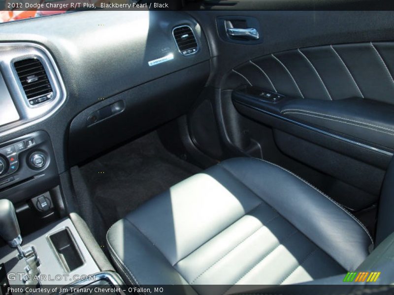 Blackberry Pearl / Black 2012 Dodge Charger R/T Plus