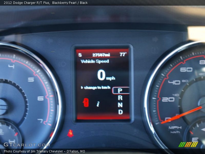 Blackberry Pearl / Black 2012 Dodge Charger R/T Plus
