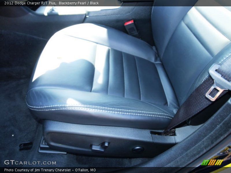 Blackberry Pearl / Black 2012 Dodge Charger R/T Plus