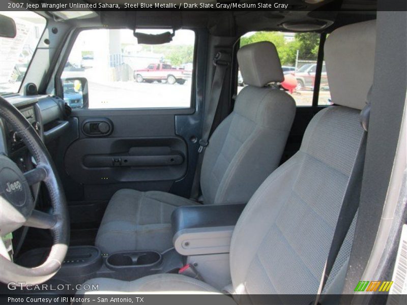 Steel Blue Metallic / Dark Slate Gray/Medium Slate Gray 2007 Jeep Wrangler Unlimited Sahara
