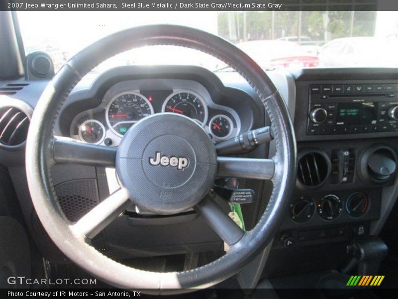 Steel Blue Metallic / Dark Slate Gray/Medium Slate Gray 2007 Jeep Wrangler Unlimited Sahara