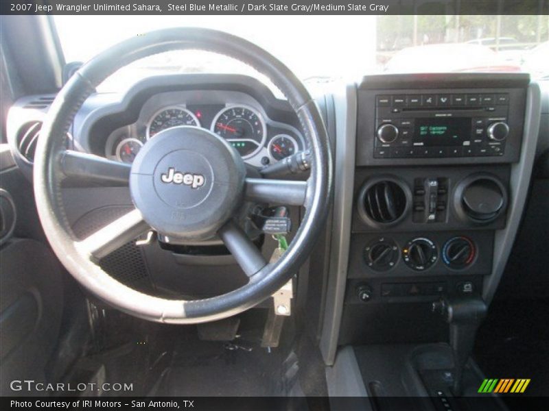 Steel Blue Metallic / Dark Slate Gray/Medium Slate Gray 2007 Jeep Wrangler Unlimited Sahara